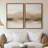 Framed Canvas Wall Art, Vintage Abstract Wall Canvas Prints 16"x24"-747408313-747408310
