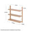 Tablettes flottantes en bois massif - affichage mural et rangement multicouches-285142444