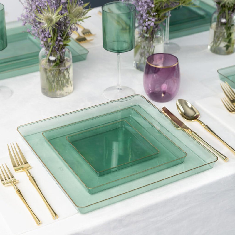 Disposable Dinner Plate, Set of 40