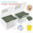 Sorbus Hanging File Organizer Bin Clear Plastic Stackable for Document Storage - Set of 9. Variety Pack