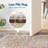 8'X10' Washable Vintage Boho Floral Area Rugs Super Soft Faux-Wool Non-Slip Low Pile Brown White-118004469