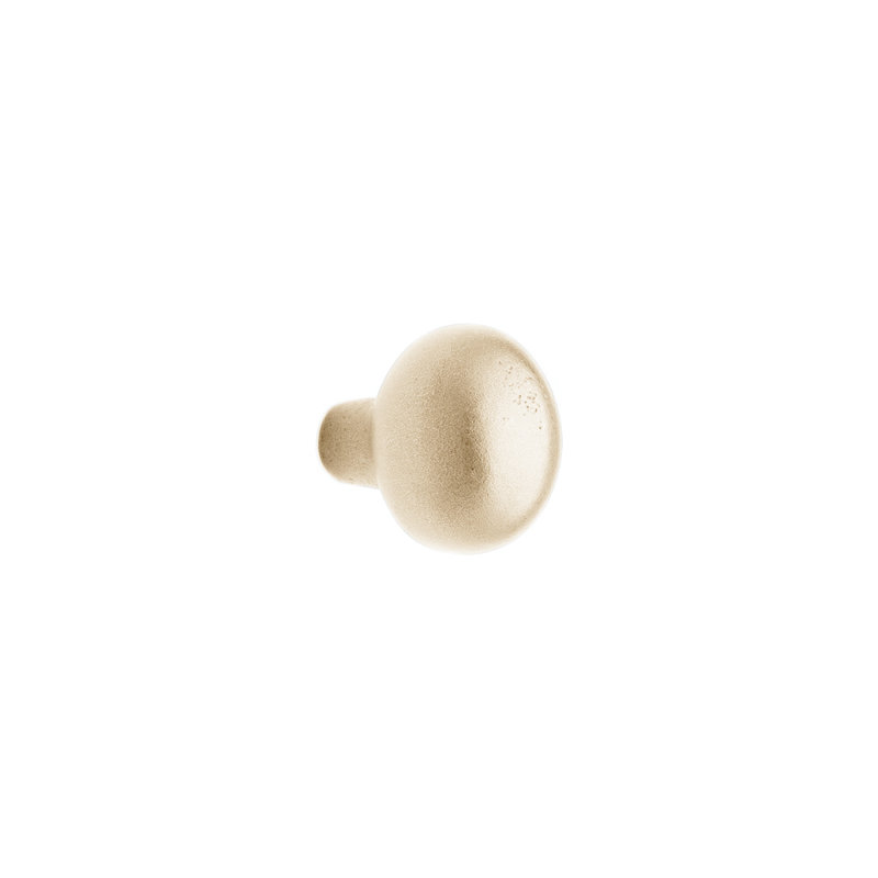 Egg Bronze Oval Knob, White Bronze Light