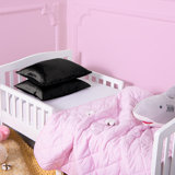 Toddler Pillowcases Set of 2, Silk Satin Super Soft Envelope Closure Pillowcases, 14 x 20 Inches - NTBAY