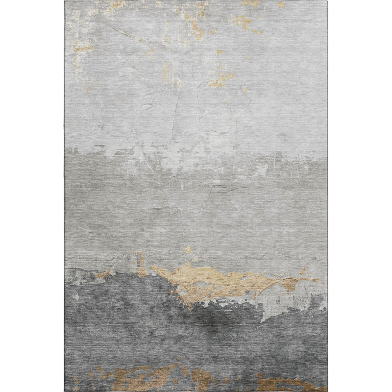 Premium Machine Washable Fairwood AMF1885 Modern Rug, Rectangle 3' x 5'