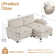 Avrilynn  85.4" Loveseats Sofa with Ottoman