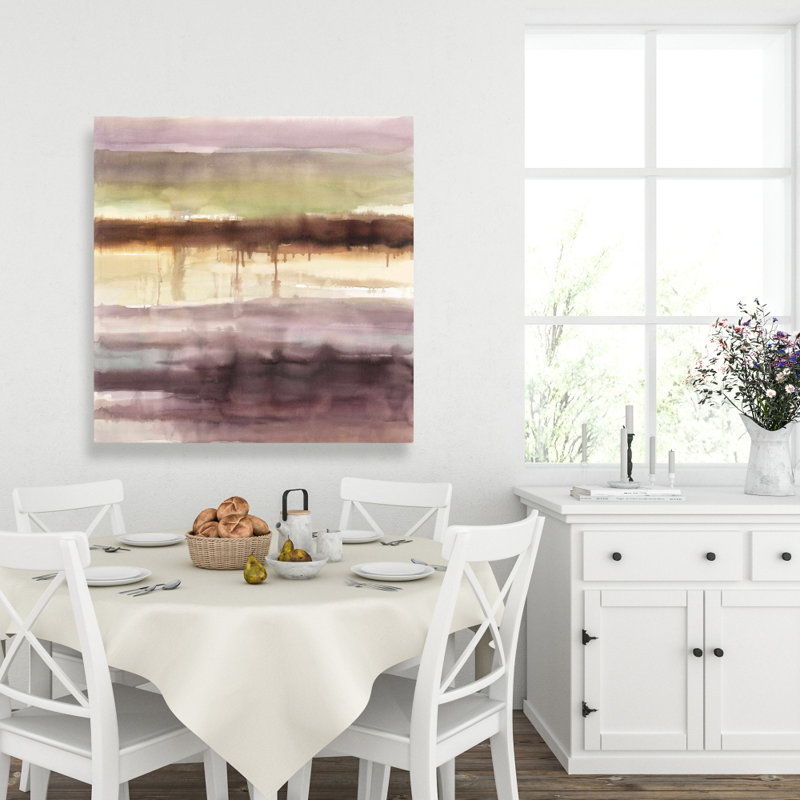 Abstract Brown Stripes Canvas | Home Decor Illustrative Art