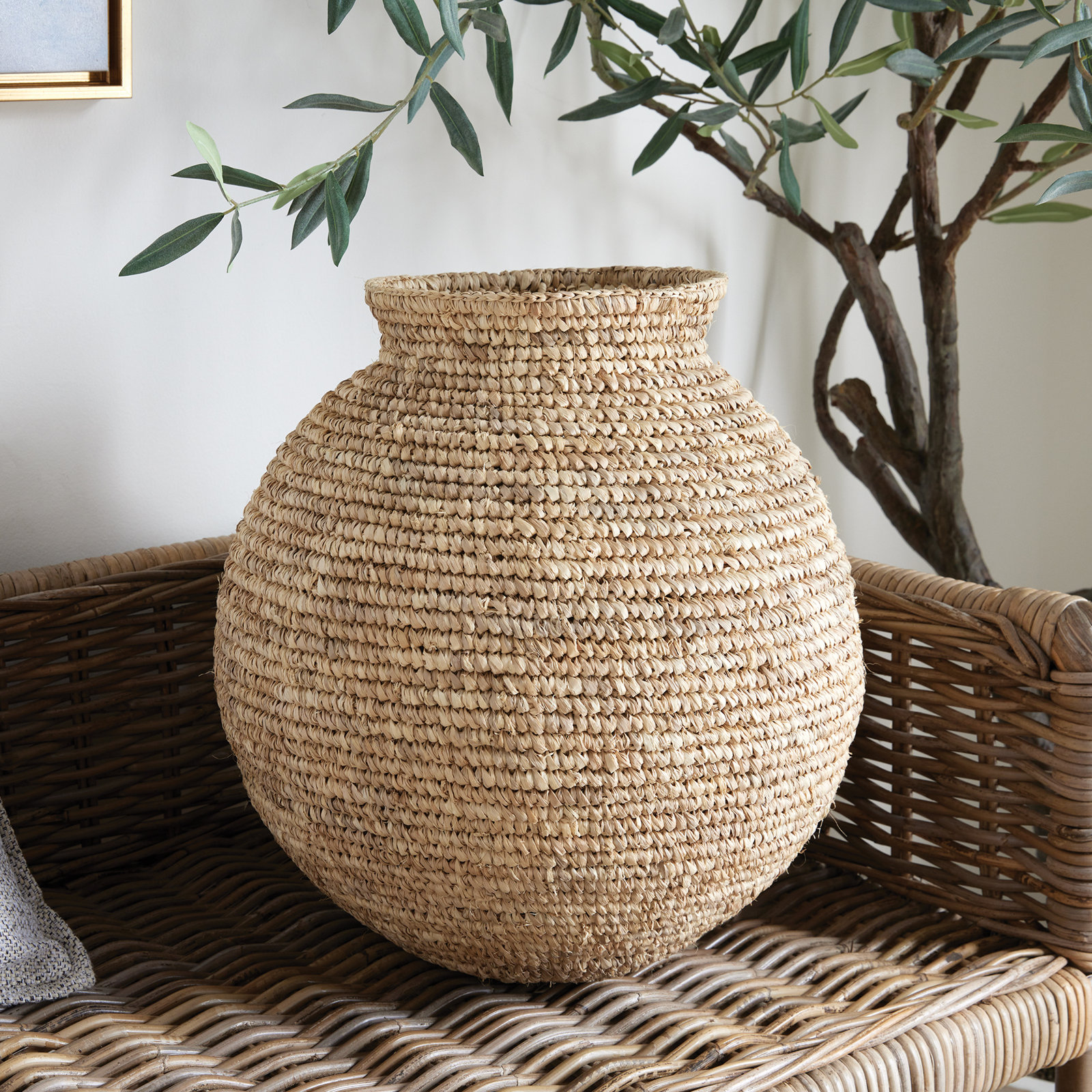 Table Vase, 21" H x 18.75" W x 18.75" D