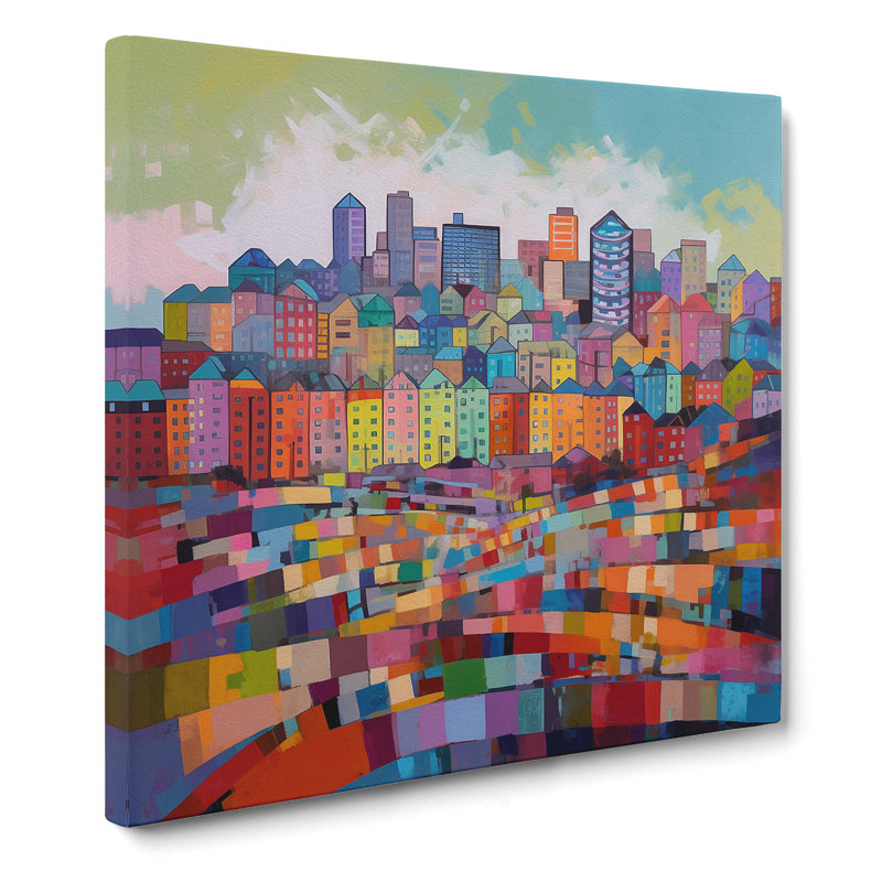 City Of Cardiff Colour Field No.1 - Print, 50cm H x 50cm W x 3cm D