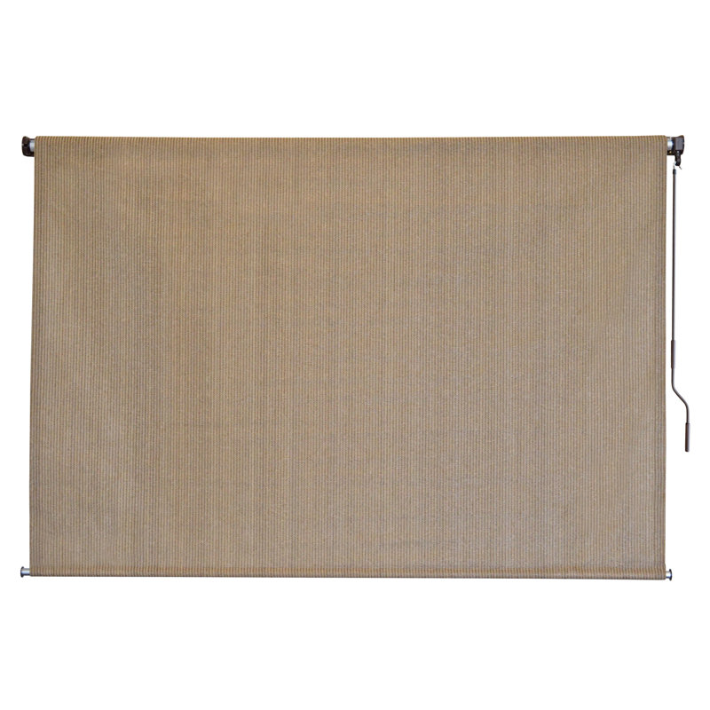Mikole Semi-Sheer Outdoor Roller Shade, Canyon, 84" W x 72" L