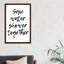 "Save Water douche Together" par Pixy Paper-impression d’art textuel-49717270-49717274