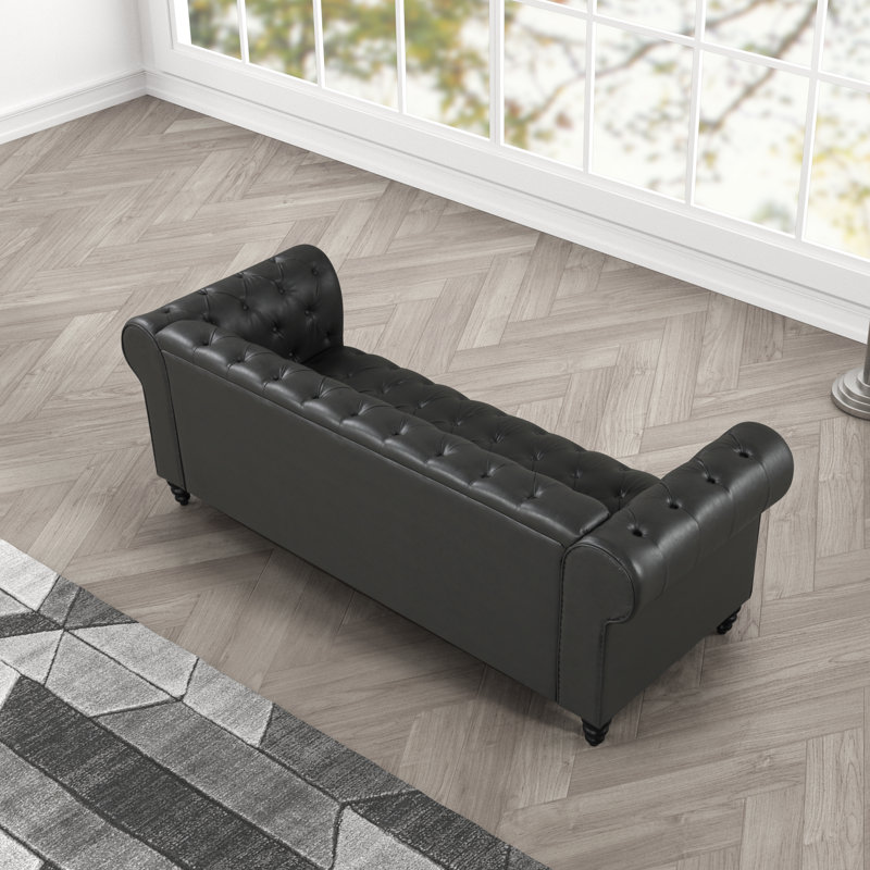 Keyla 3 Piece Leather gel Living Room Set
