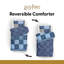 Lit simple dans un sac 4 pièces Poudlard bleu Harry Potter-134433173-134433174