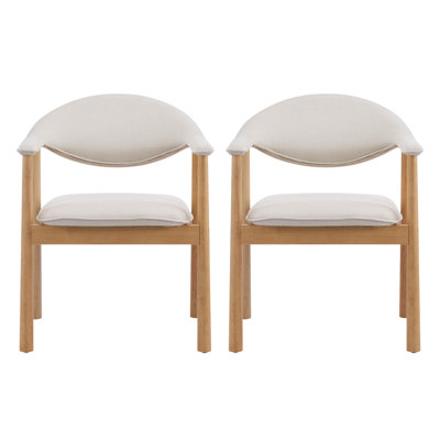 Fauteuils de salle à manger rembourrés Auberkonos