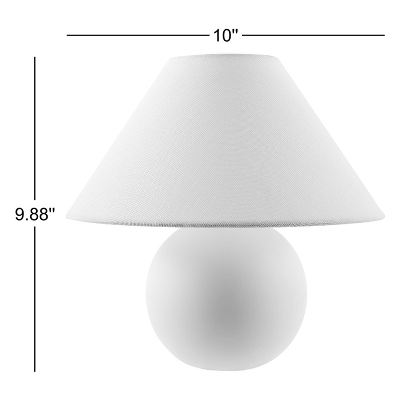 Lampe de table Gutzman, Blanc, Classic Empire