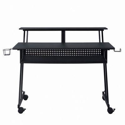 Music Recording Studio Desk With Keyboard Tray
