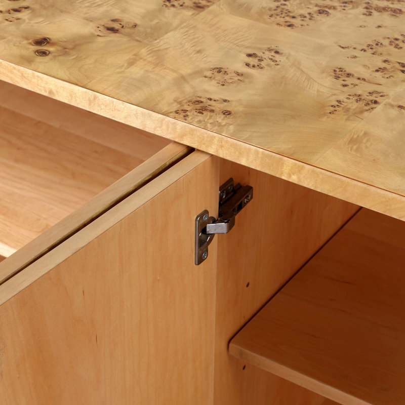 Mullins Media Console-Natural Mappa Burl