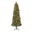 Arbre de Noël hybride 7 pi en PVC et aiguilles de pin avec 25 branches de pin