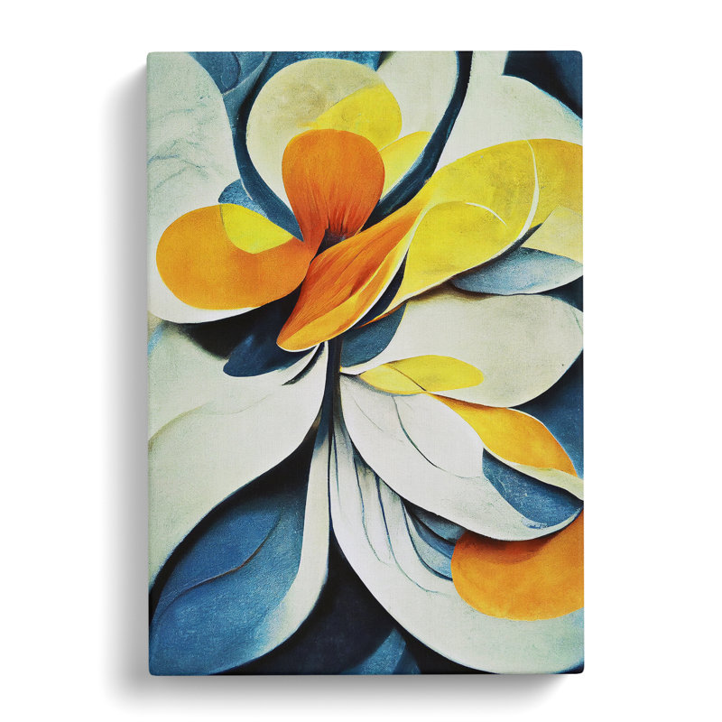 XC1022-508X Amazing Abstract Flowers No.5 - Wrapped Canvas Print, 50cm H x 35cm W x 3cm D