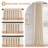 100% Blackout Curtains Linen Textured Thermal Insulated Drapes for Bedroom Living Room (50" Wide, 2 Panels Set)-709144664-709144661