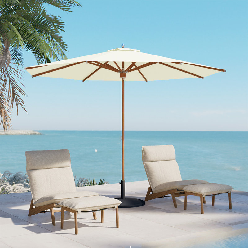 3.5m Market Parasol, White