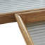 Cole And Grey Wood Nesting Tray With Fluted Glass Bases