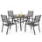 Riven Square Outdoor Dining Set-616185671-616185670