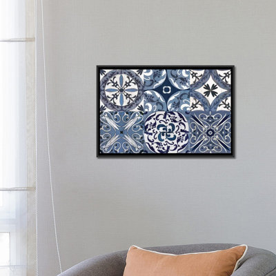«Indigo & Cream Series: Downtown Oxford Coastline», impression sur toile