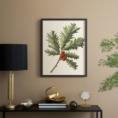 Art des Fêtes de Noël - série 2 - CCLXV, reproduction encadrée - bois massif