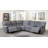 Euclid 3 - Piece Upholstered Power Reclining Sectional