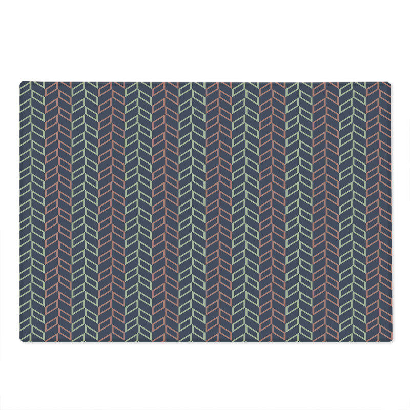 Planche à découper en verre chevrons east urban home
