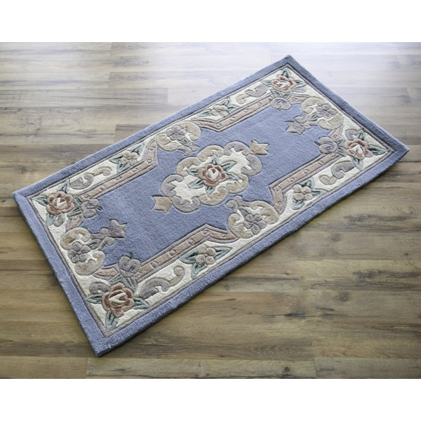 The Conestoga Trading Co. New Aubusson Traditional Light Blue Area Rug & Reviews | Wayfair New Aubusson Traditional Light Blue... 