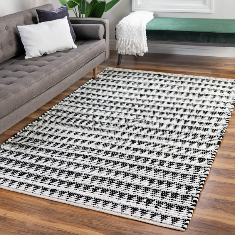 Tapis tressé Arene couleur zèbre, Rectangle de 5 pi x 8 pi