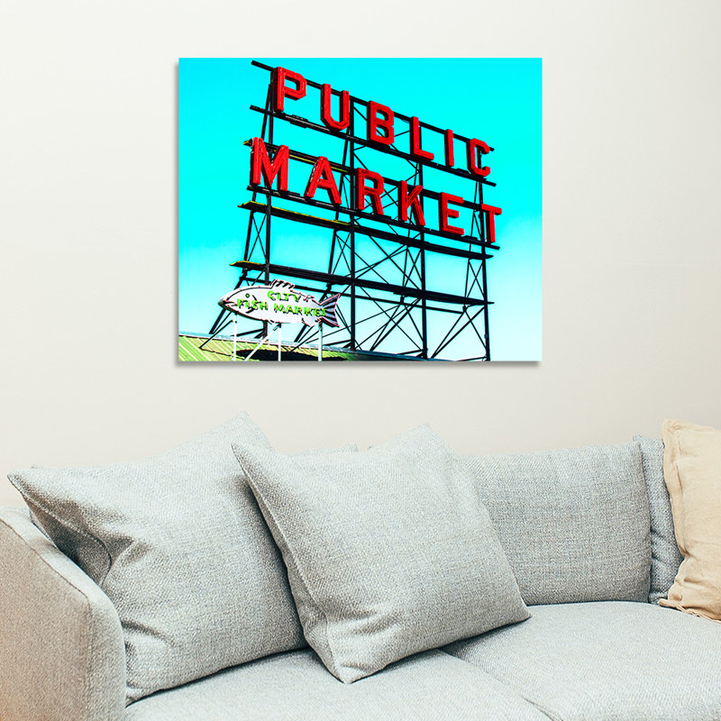 Seattle - impression sur toile, H 20 po x l 24 po x P 1,5 po, Toile tendue