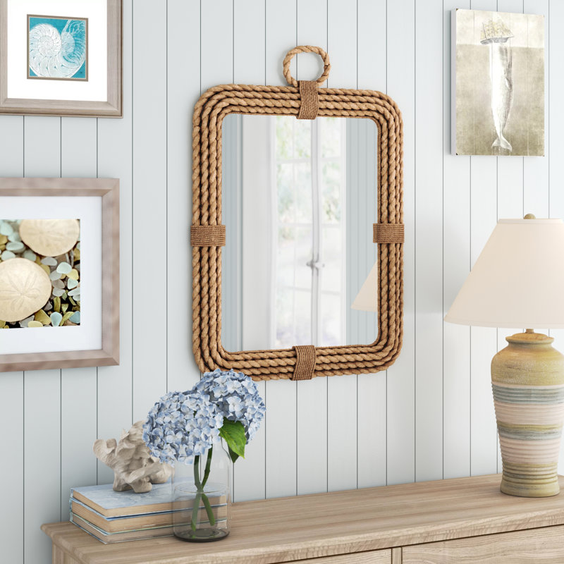 Teagan Rope Wall Mirror, Natural