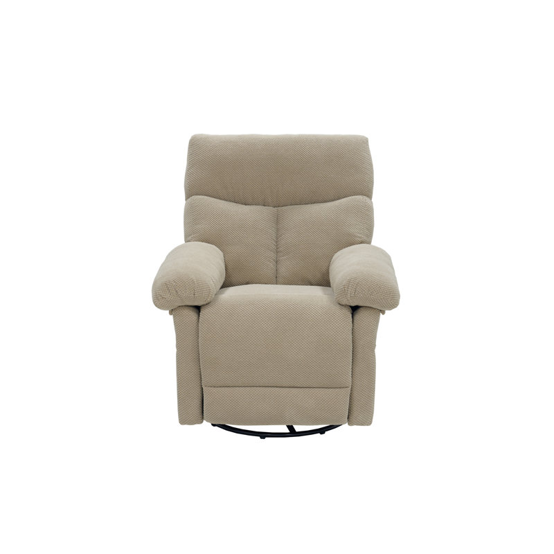 Fauteuil inclinable et pivotant Modern, Tissu chameau