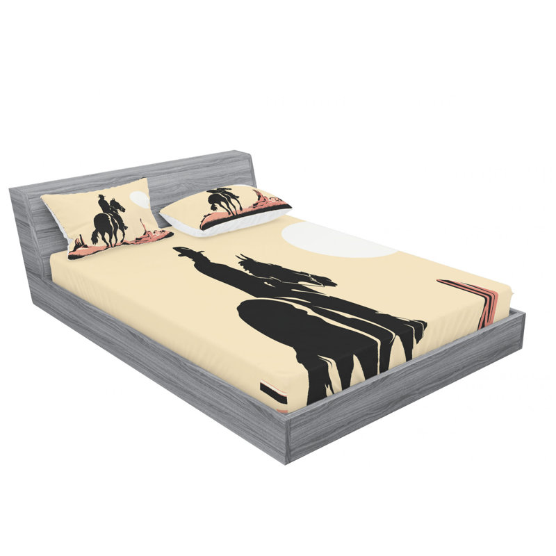 Microfiber Sheet Set, Queen Sheet Set with Fitted Sheet