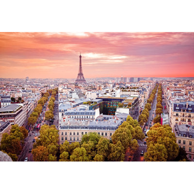 " Romantic View On Paris From Arc De Triumph "