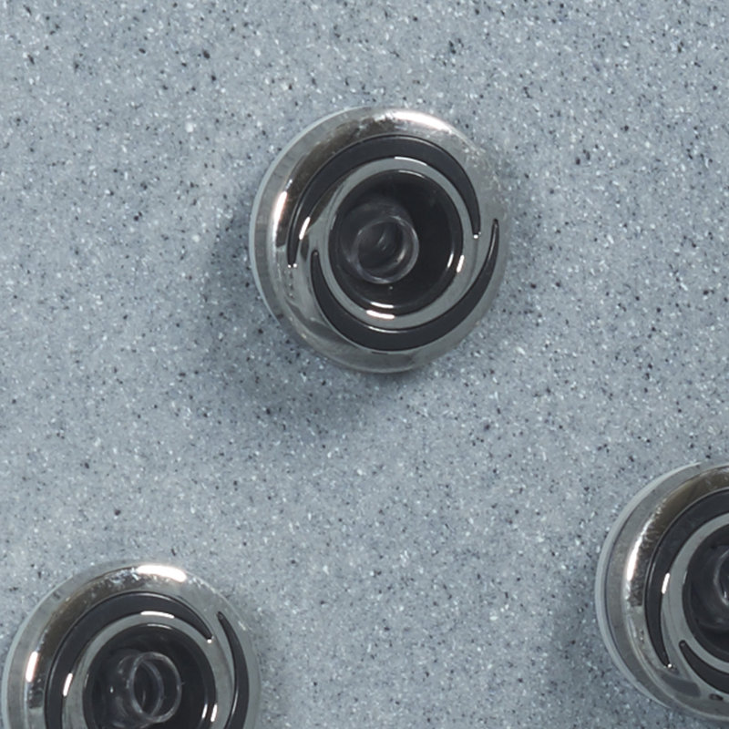 Gray Granite 6-Person Square 30-Jet Hot Tub Spa