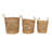 Seagrass Handmade Woven Decorative and Functional Storage Basket with Handles