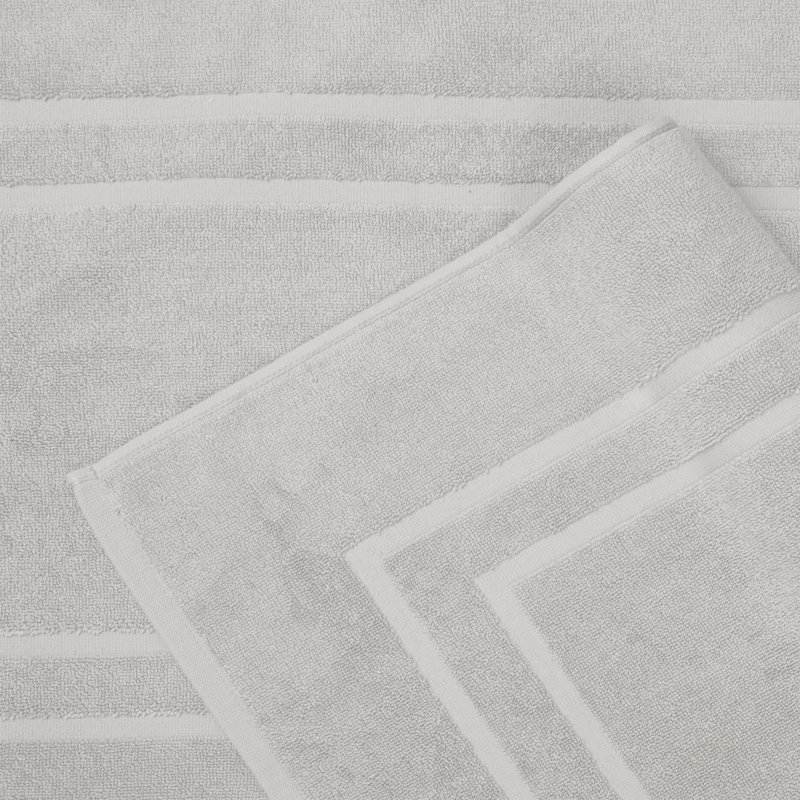  850 gsm 100% Cotton super soft , highly absorbent & quick-dry Terry Bathmat- not a bathroom rug, Silver