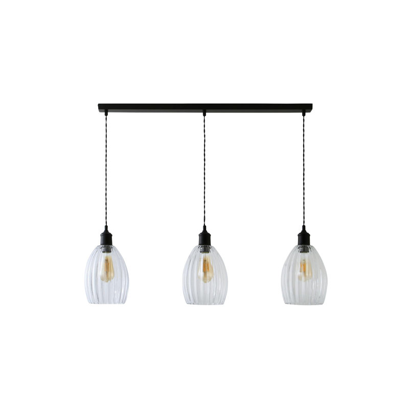 Dellis 3 - Light Pendant, Matte Black