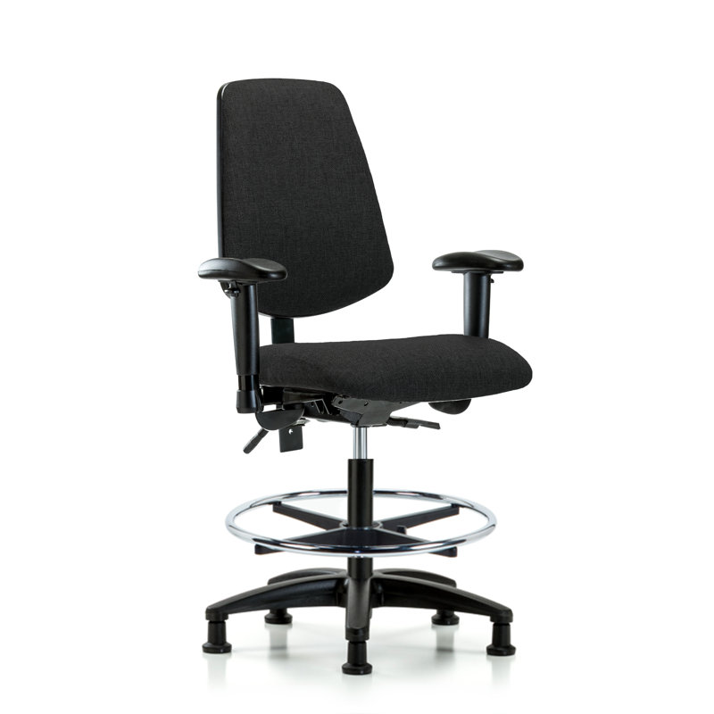 Chaise en tissu - FMBCH no Tilt, Noir, Patins