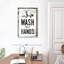 «Wash Your Hands», impression sur toile-248190474