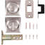 Serrure de porte carrée contemporaine, loquet d'intimité (lit / bain), jeu de 2 3/8 po, RCL, quincaillerie By Stone Harbor-77377832
