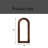 Arched Vintage Style Full-Length Mirror – Wooden Frame, Freestanding, Wall-Mounted, Oversized Floor Mirror-1644604377