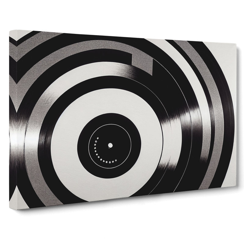 Classic Vinyl Record - Wrapped Canvas Print, 50cm H x 76cm W x 3cm D