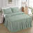 Sinclair French Country Chic Ruffle Skirt Bedspread Set-122443842-73895827