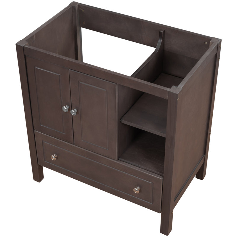 29.13'' Single Bathroom Vanity Base Only, Brown
