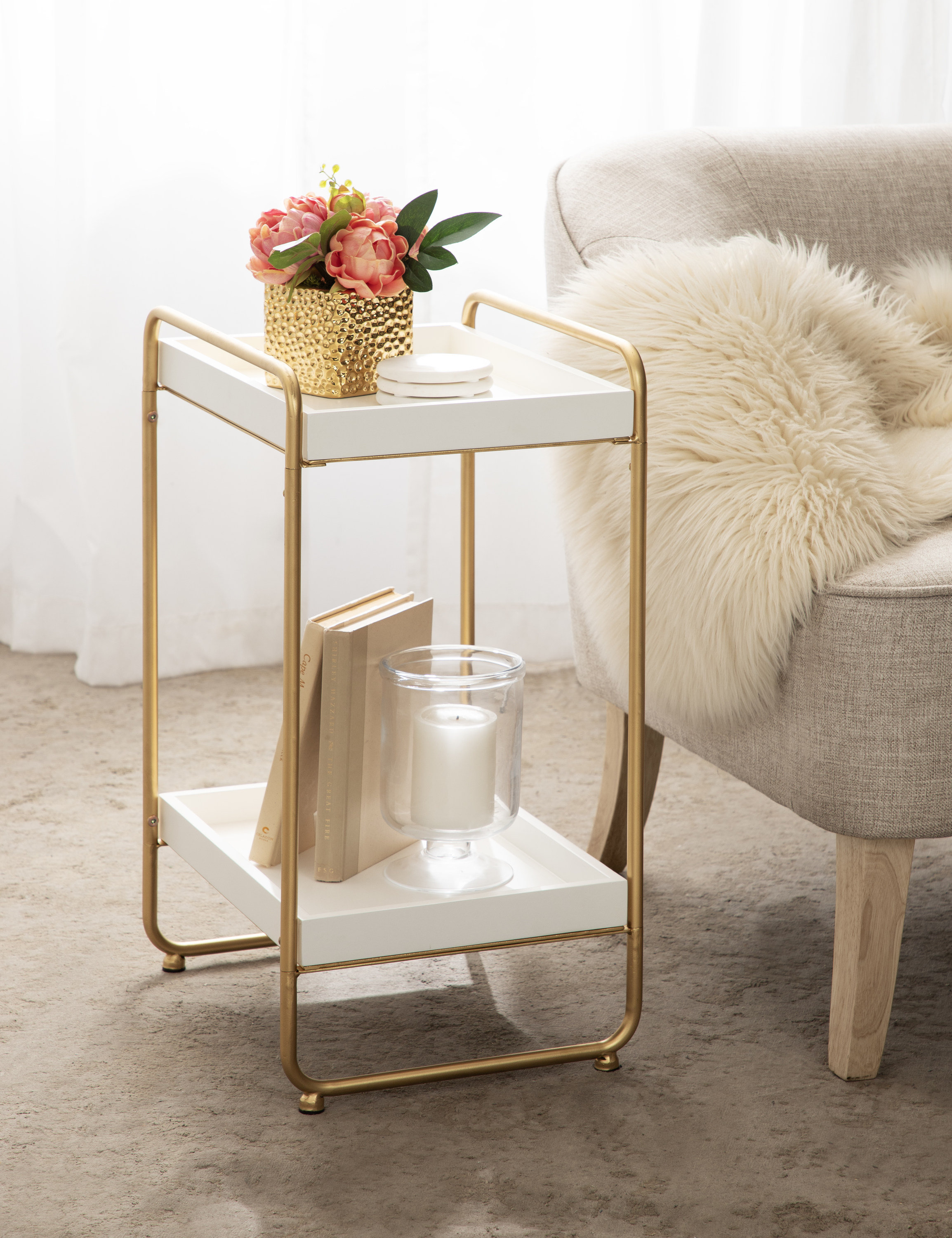 Mercer41 Two-Tier Rectangle Side Table - Wayfair Canada