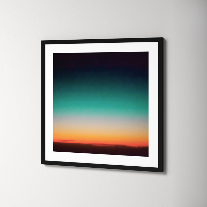 Sunrise Flying by Caroline Mint, 25.25" H x 25.25" W x 0.88" D, Black